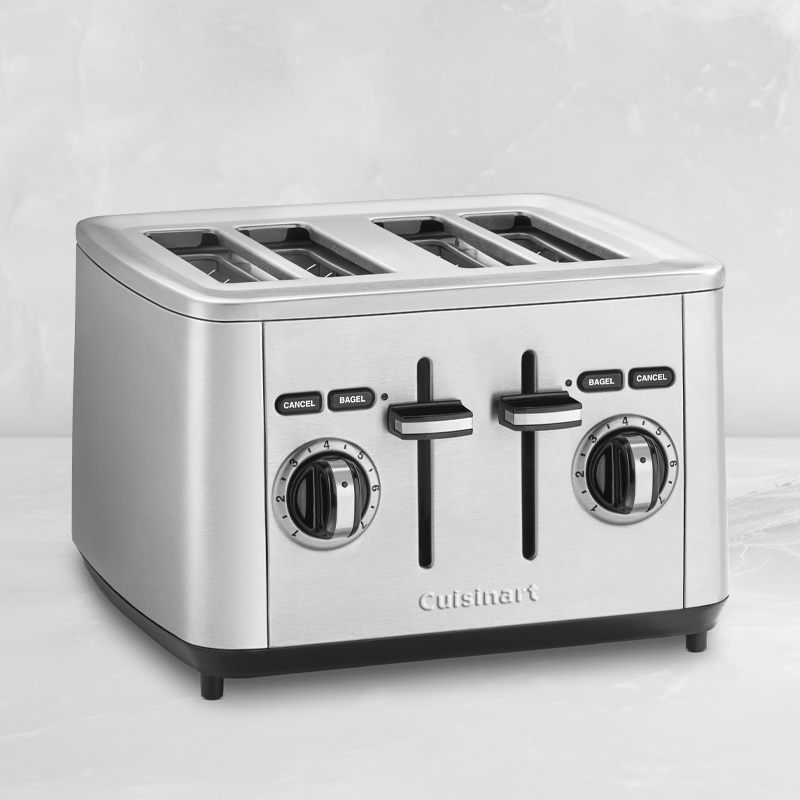 4-Slice Stainless Steel Toaster — Butter - Image 2