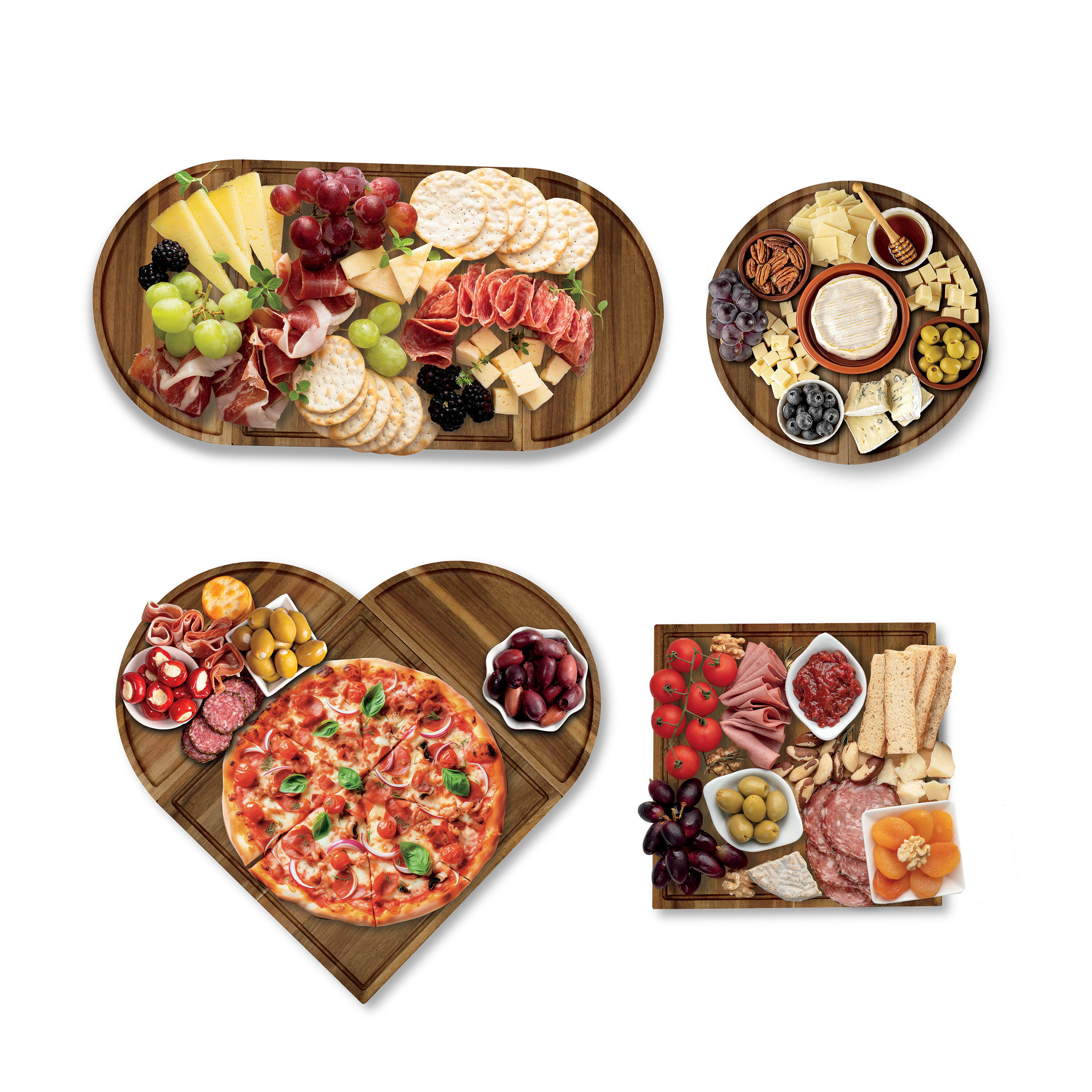 3 Piece Set – Acacia Wood Mini Oval Cutting Board - Image 4