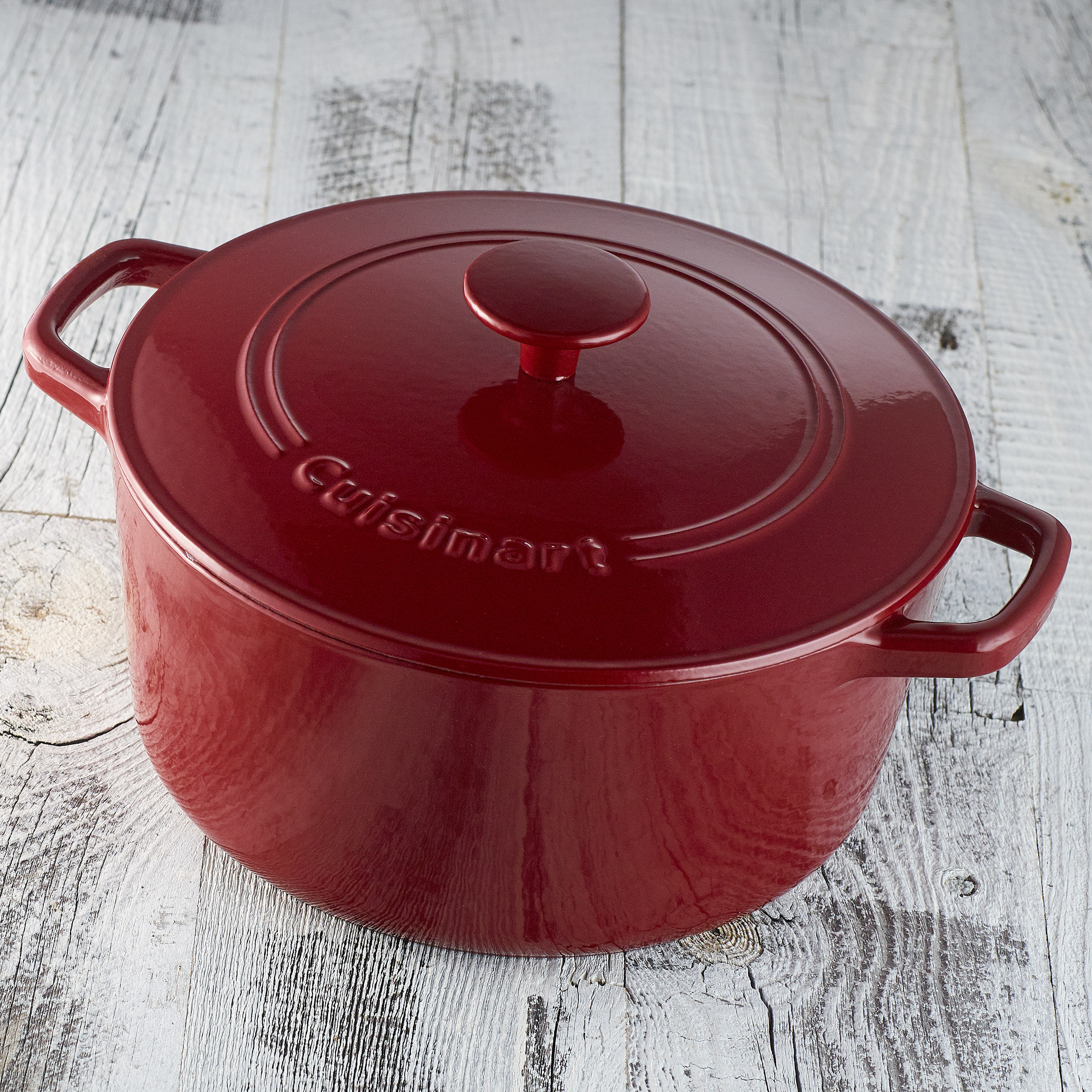 Cuisinart Chef’s Classic Enameled Cast Iron Cookware 5 Quart Round Covered Casserole - Image 3