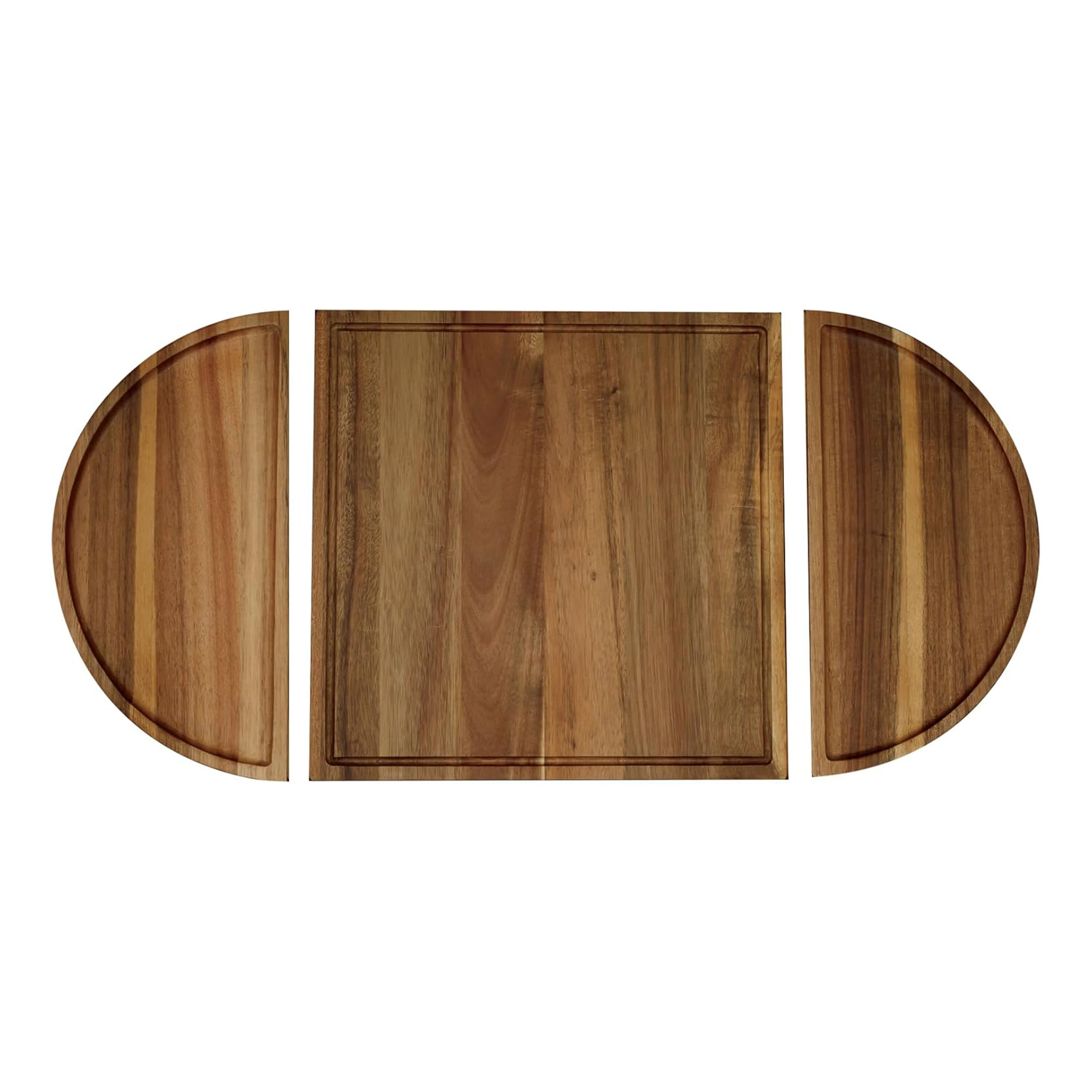 3 Piece Set – Acacia Wood Mini Oval Cutting Board - Image 2