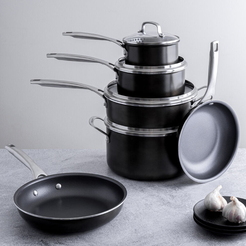 10-Piece Green Gourmet Pro Aluminum Cookware Set - Image 2