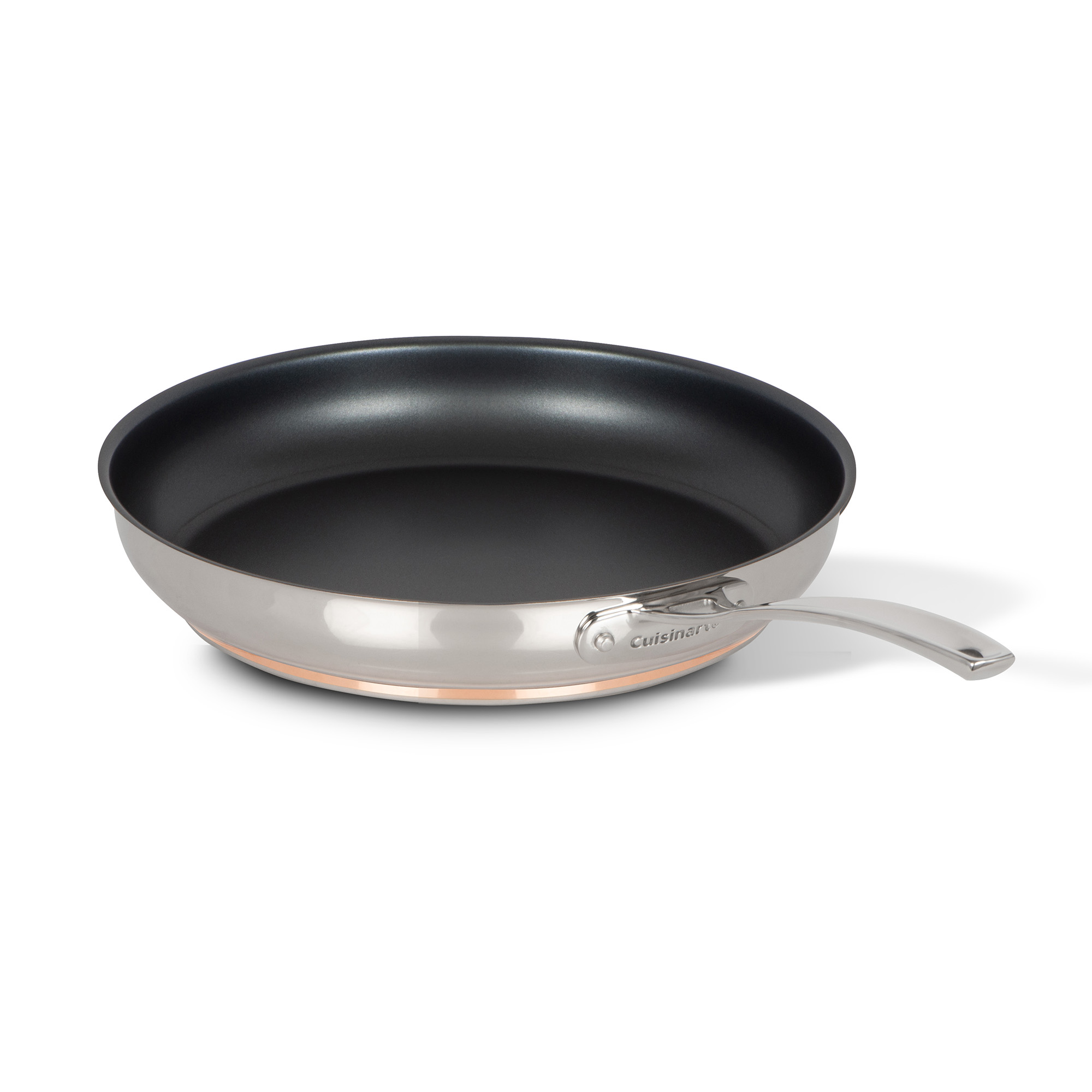 12-Inch Stainless Steel Nonstick Skillet with Copper Band - Image 2