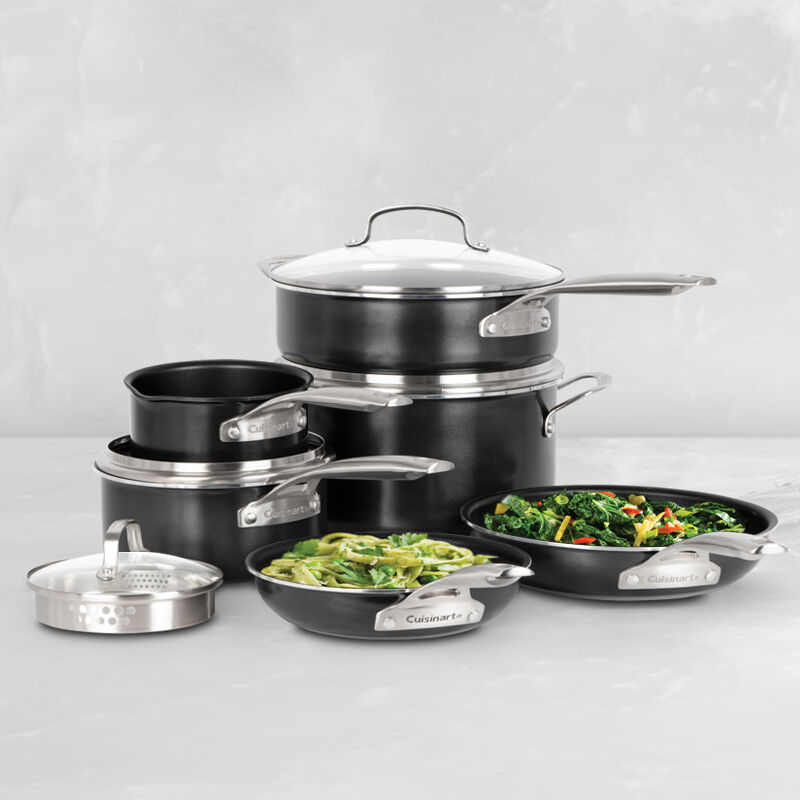 10-Piece Green Gourmet Pro Aluminum Cookware Set - Image 4
