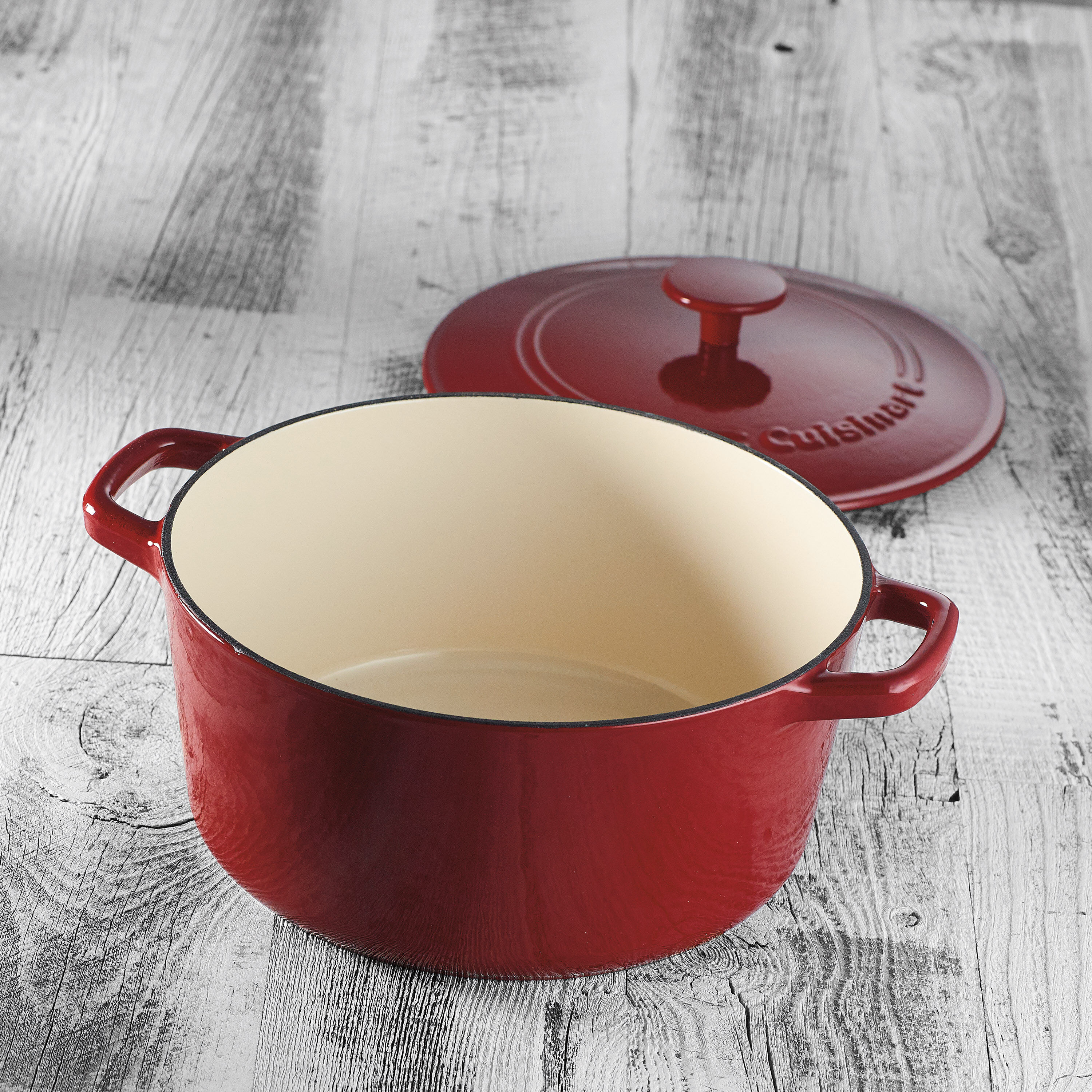 Cuisinart Chef’s Classic Enameled Cast Iron Cookware 5 Quart Round Covered Casserole - Image 2