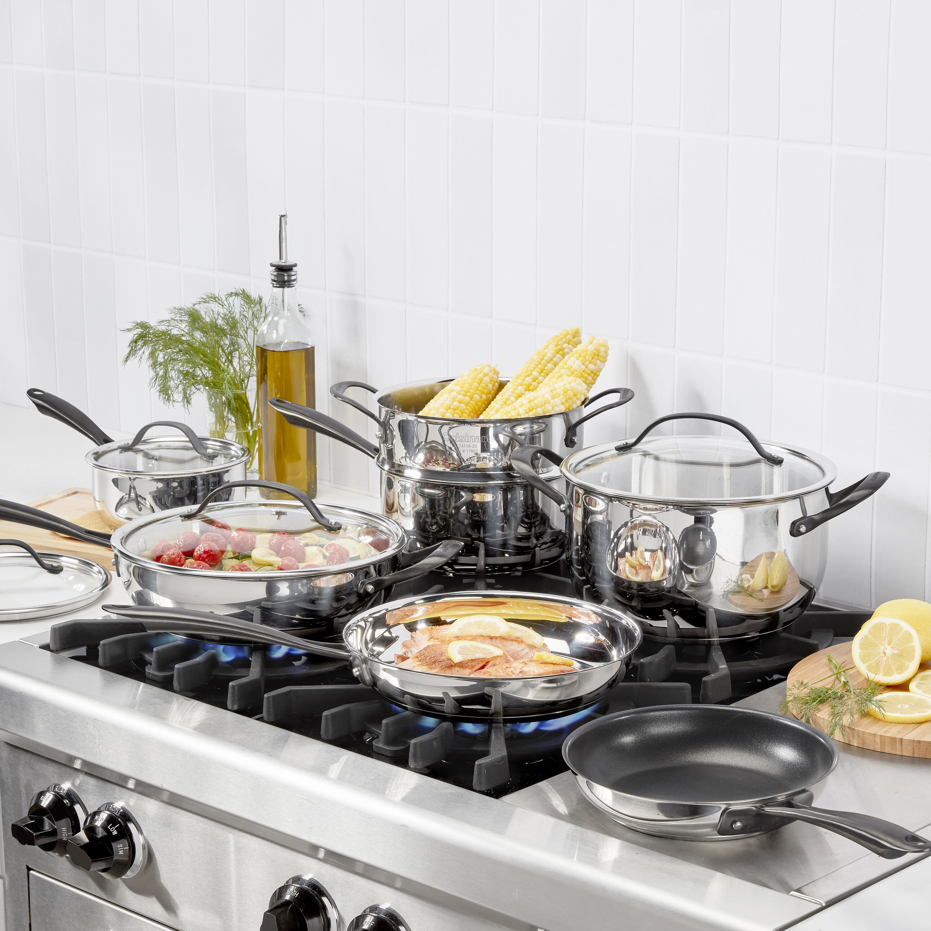 Radiant Pro Stainless with Brushed Titanium Finish 11-Piece Set