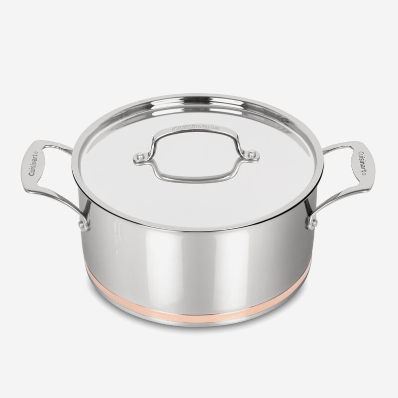 11-Piece Stainless Steel Copper Band Cookware Set - Image 5