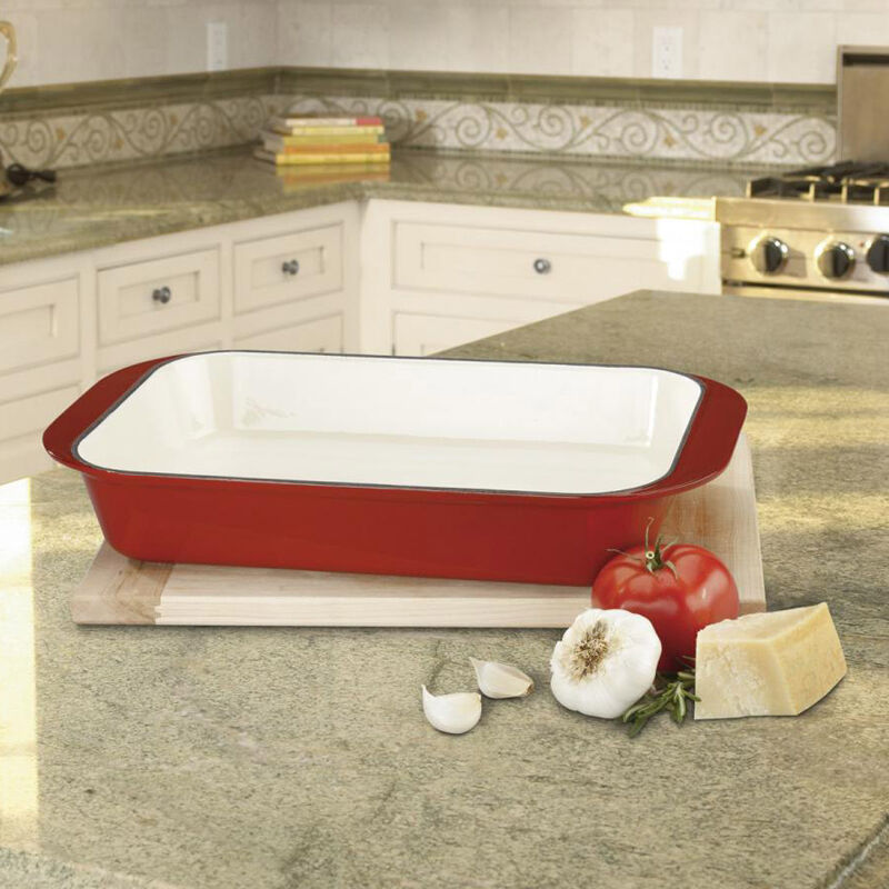 Chef’s Classic Enameled Cast Iron Cookware 14" Roasting/Lasagna Pan - Image 2