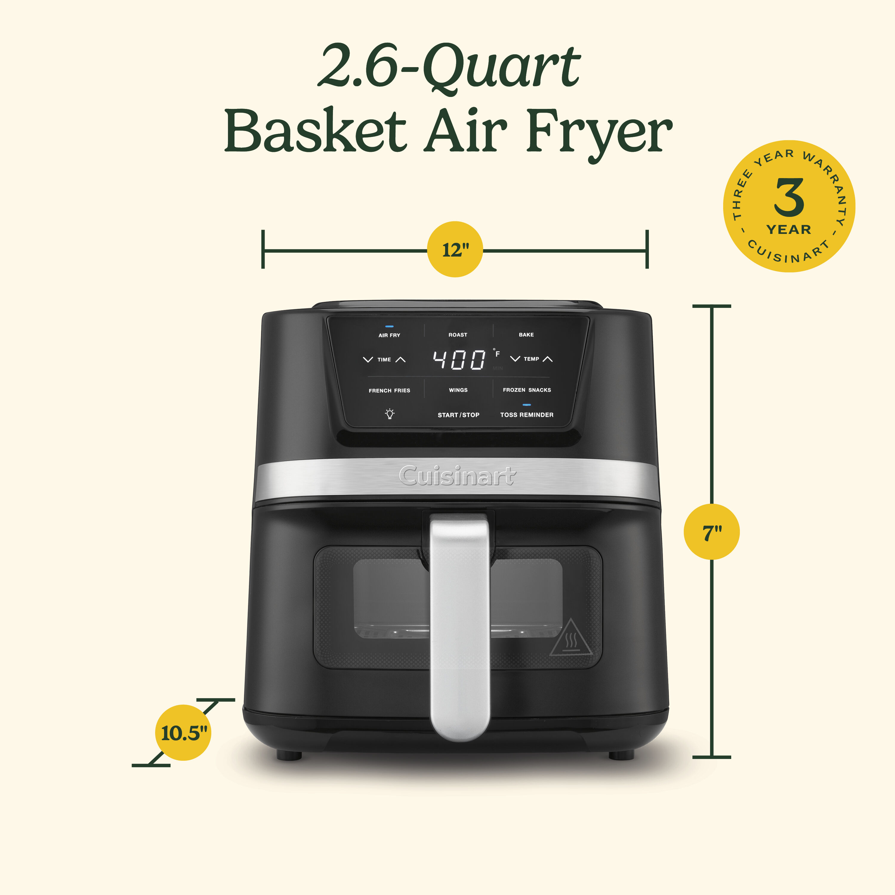 Cuisinart 2.6-qt Basket Air Fryer - Image 8